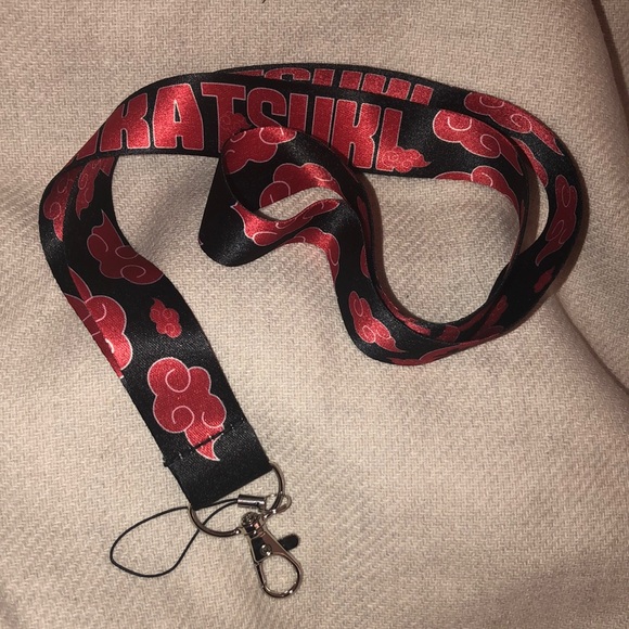 Other - LANYARD SALE ⭐️3 for $20⭐️ NWOT NARUTO AKATSUKI Red Clouds Symbol Logo Strap